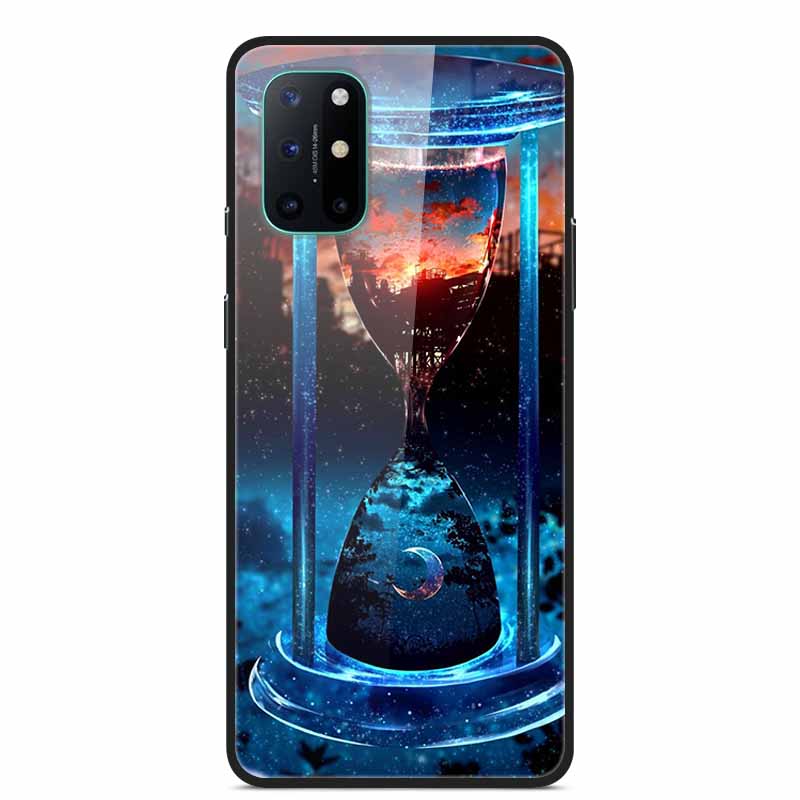 For OnePlus 8T Cases 8 Fashion Tempered Glass Hard Back Covers for Oneplus 8 Phone Cases Soft Bumper Fundas Oneplus8 8 T