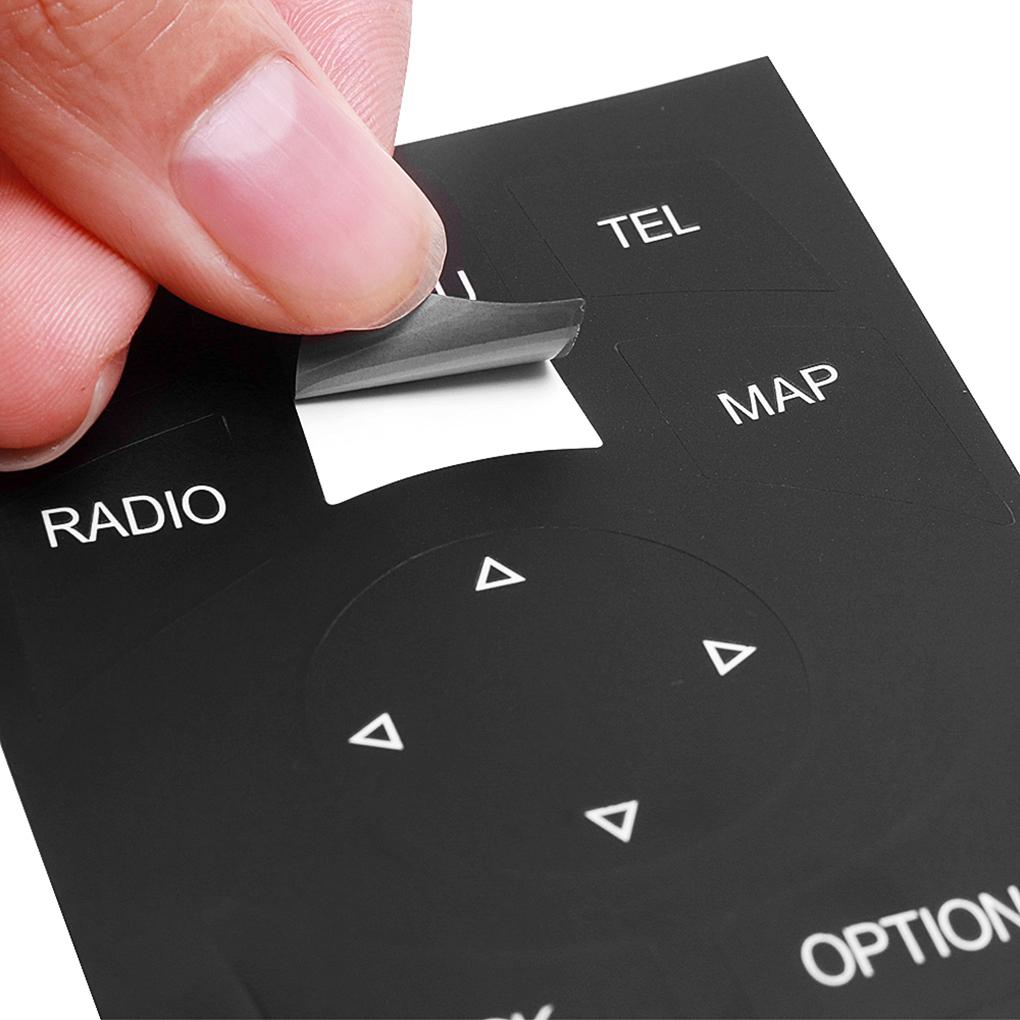 10 Pcs Car Multimedia Buttons Cover iDrive Stickers for 1 2 3 5 7 Series