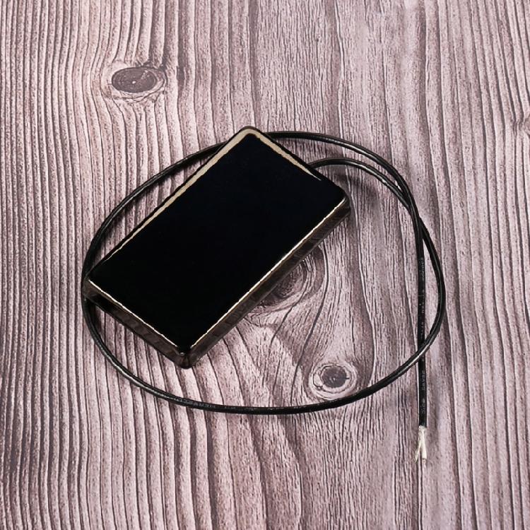 Black Covered Double Coil Pickup Featuring 7.85k Resistance 2 Wires For Electric & Pickup Box Guitar Ensuring Durability