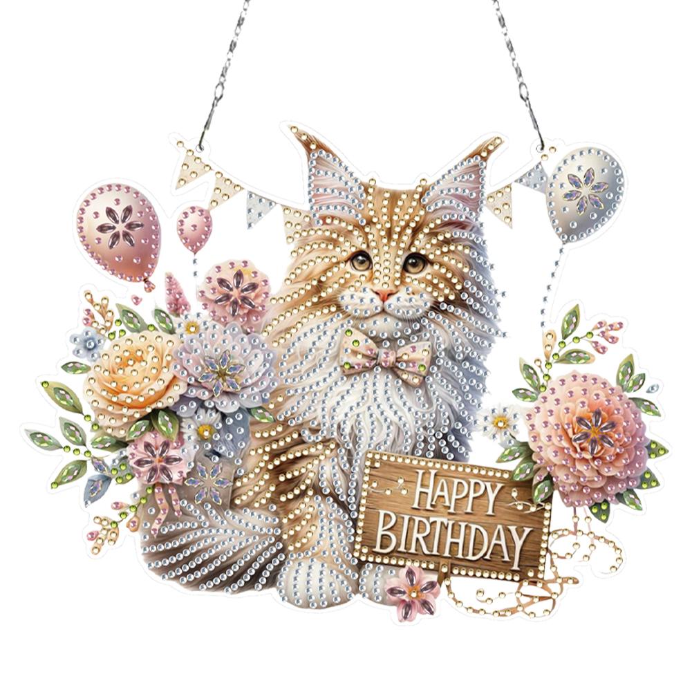 

2D/Flat DIY Hanging Diamond Art Kits Diamond Painting Set Rhinestone Diamond Art Window Pendants Home Wall Decoration Crafts