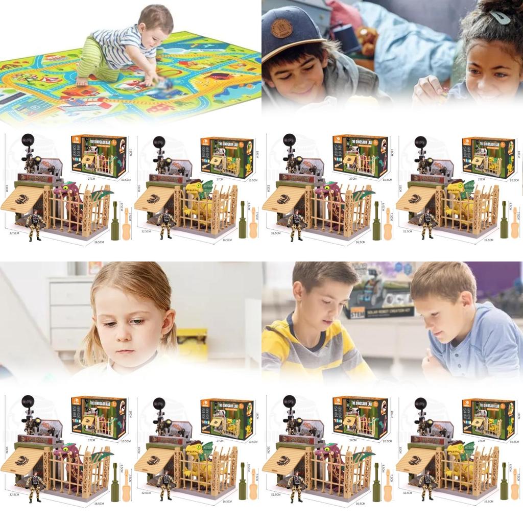 Engaging Battery Powered Dinosaur Model Toy For Children With Easy Diy Assembly