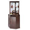 VEVOR Armario de Bar Industrial de Esquina, Mesa de Vino para Licores y Copas, Aparador Buffet con Soporte para Copas