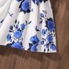 Girls Fashion Dress Summer Children's Floral Chiffon Fairy Princess Dress