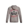 Under Armour Graphic Print Drawstring Hoodie Men Gray 1373562-294