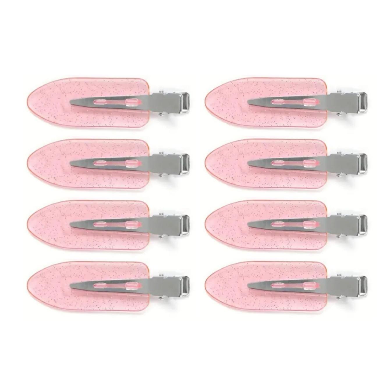 

8pcs No Bend Seamless Hair Clips Candy Glitter Acrylic Hairpins No-Crease Minimalist Fashion Korean Hairstyling Accessories