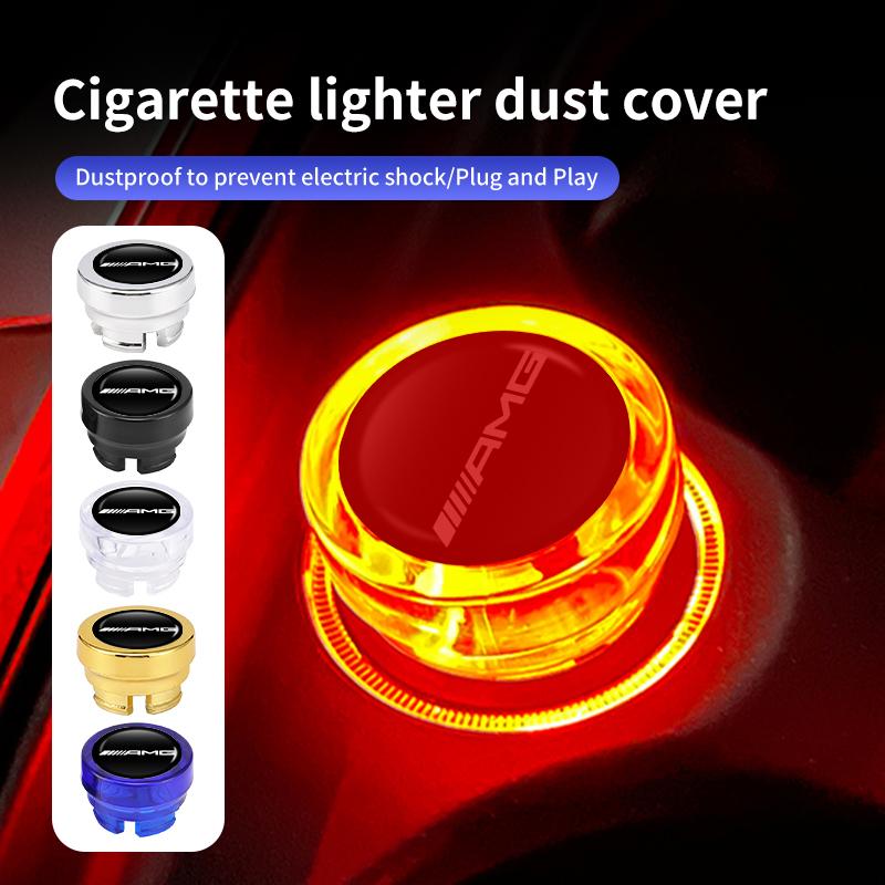 BLZ3 Car Plug Cover Cigarette Lighter Cap Dustproof Protective Case For Mercedes Benz AMG A B C E S G Class W201 W210 W108 W205 W203