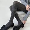 Women Vintage Sweet Girls Slimming Pantyhose Stockings Dark Floral Patterned Opaque Silky Skinny Tights Leggings Hosiery