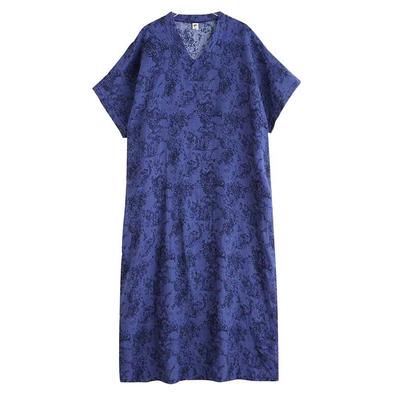 Summer V-neck Pullover Dress