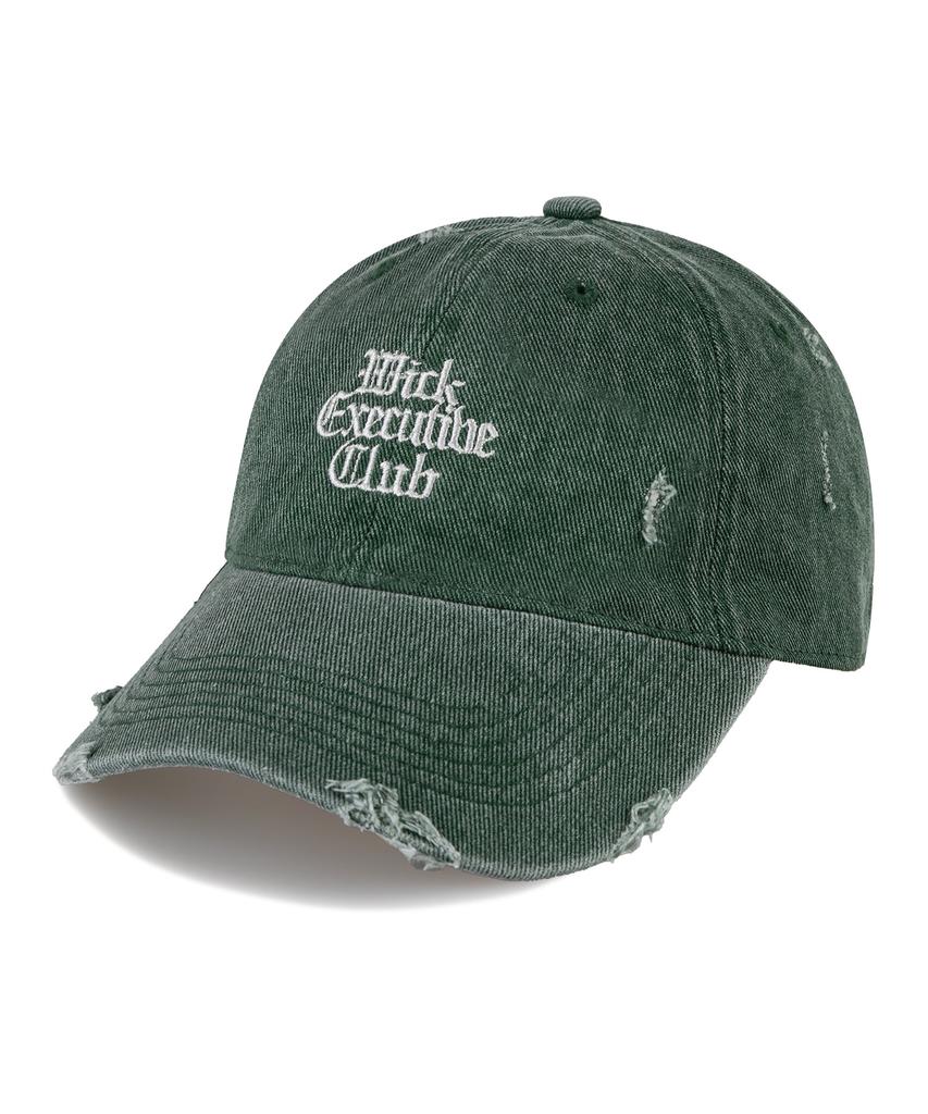 Wig Executive Classic Damaged Pigment Ball Cap - Green