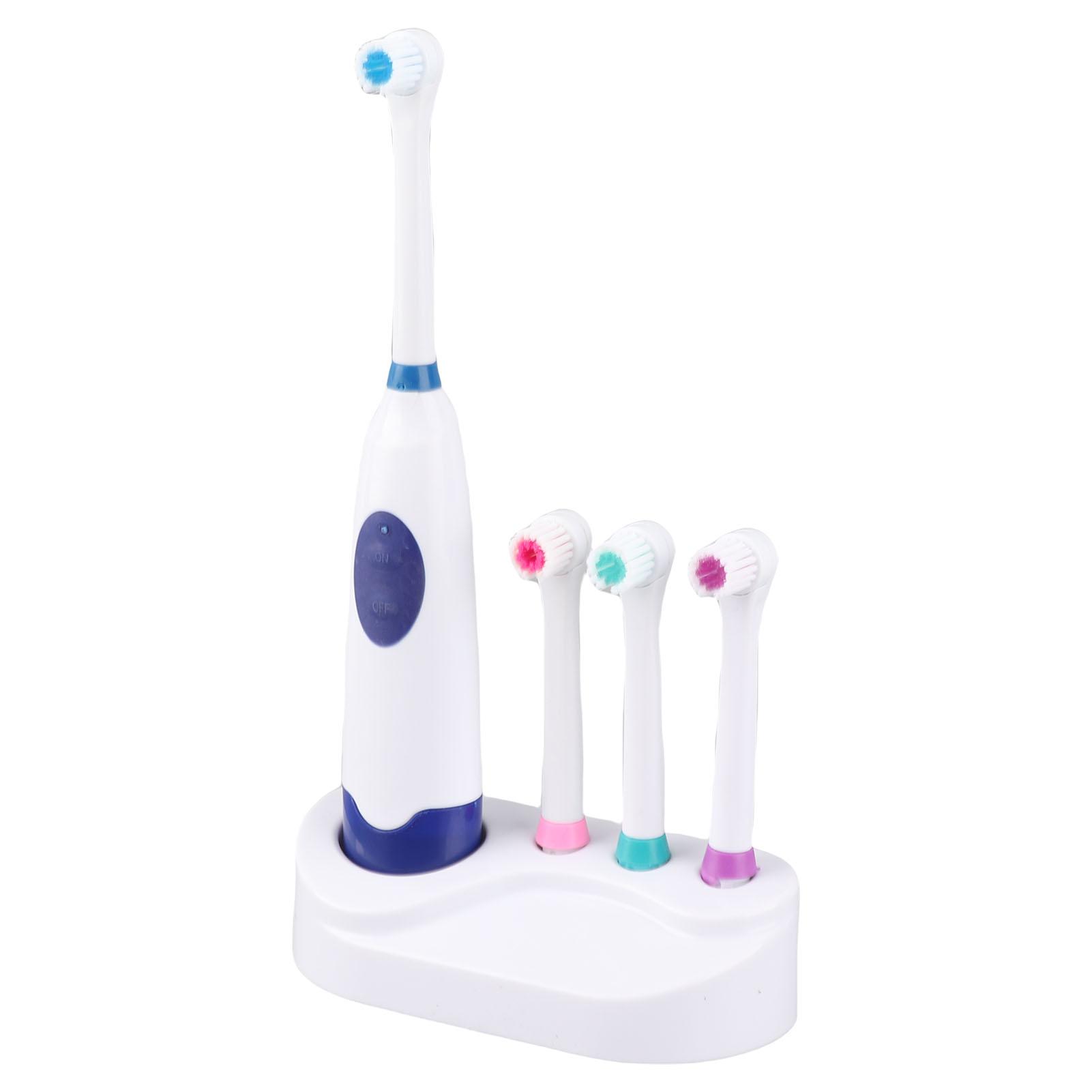 

Электрическая зубная щетка на батарейках для путешествий Электронное отбеливание Чистка зубов Уход за полостью рта Синий синий