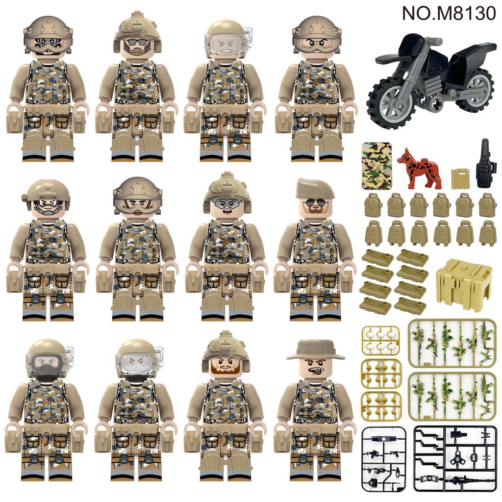 Typ Jednostki Wojskowej Minifigurki Wojskowe Żołnierze Polowi Coyote Zabawki Budowlane dla Dzieci