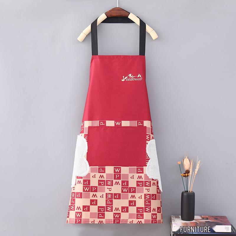 Waterproof Adult Half Apron - Oil-Proof, Dirty-Resistant, Wipable Kitchen Bib