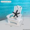 Creative Folding Beach Chair Phone Holder - Cute, Small Furniture and Photo Prop Ornament