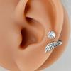 Creative Angel Wing Studs Earrings Stainless Steel Geometric Earrings Ear Jewelry Suitable for Elegant Women Daily Wear