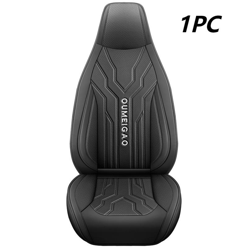

Universal Single Front Car Seat Cover for Sedan & SUV - Business Style One-Piece Design with Premium Perforated Napa Leather
