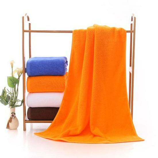 Pure Cotton Oversized White Bath Towel for Hotels, Salons & Spas