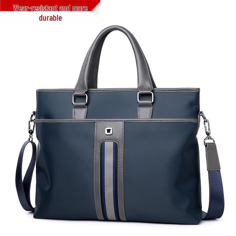Men's Oxford Cloth Business Casual Crossbody Bag - Korean Style Canvas Briefcase and Shoulder Bag.