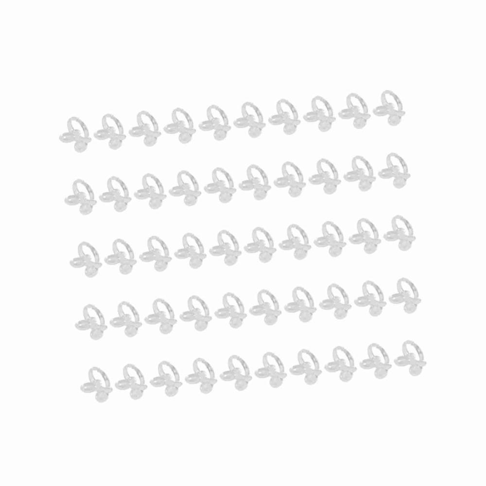 50pcs Color Display Gel Color Showing Ring Transparent Nail Art Display Tool  Manicure Store