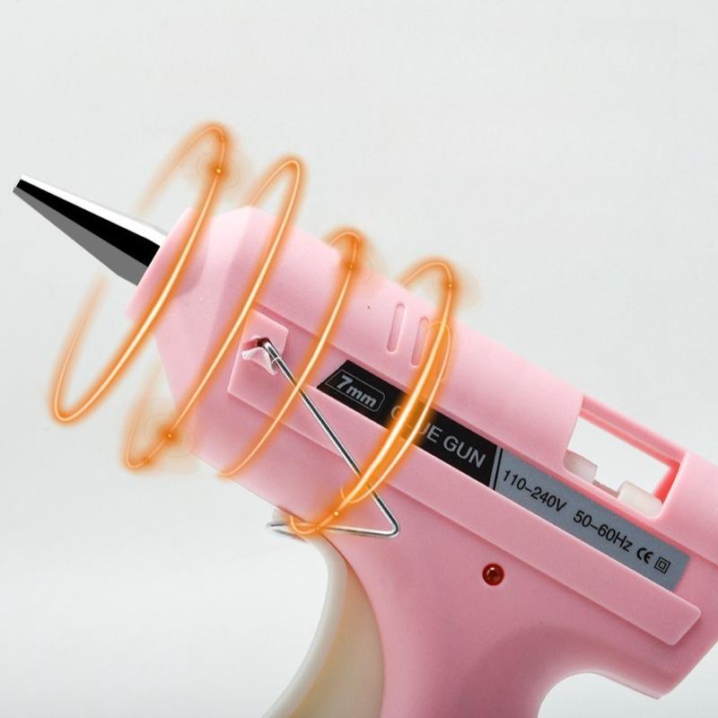 1pc Home Handmade 7mm Hot Melt Guns Small DIY Glue Gun for Children Fast Heating Anti Drip Hot Glue Guns Suitable for Handmade Jewelry Frame Models
