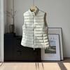 M * Home Stand Collar Ultra Light Down Vest Brand Light and Thin Women's White Duck Down Jacket Vest