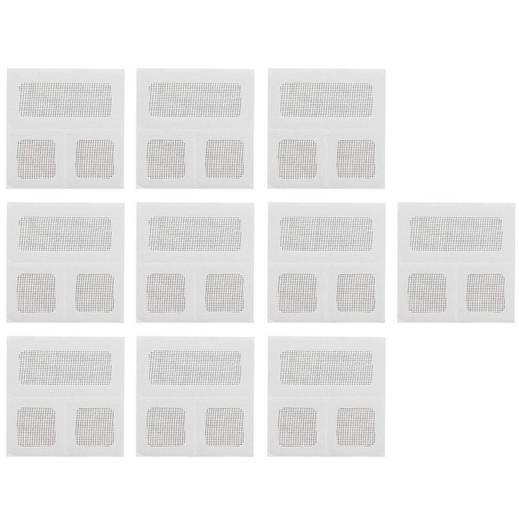 Reparaturband für Fenstergitter, 10 x 10 cm, Anti-Moskitonetz, Reparaturflicken für Vorhänge und Türgitter, hält die Fliegengitter intakt und sicher