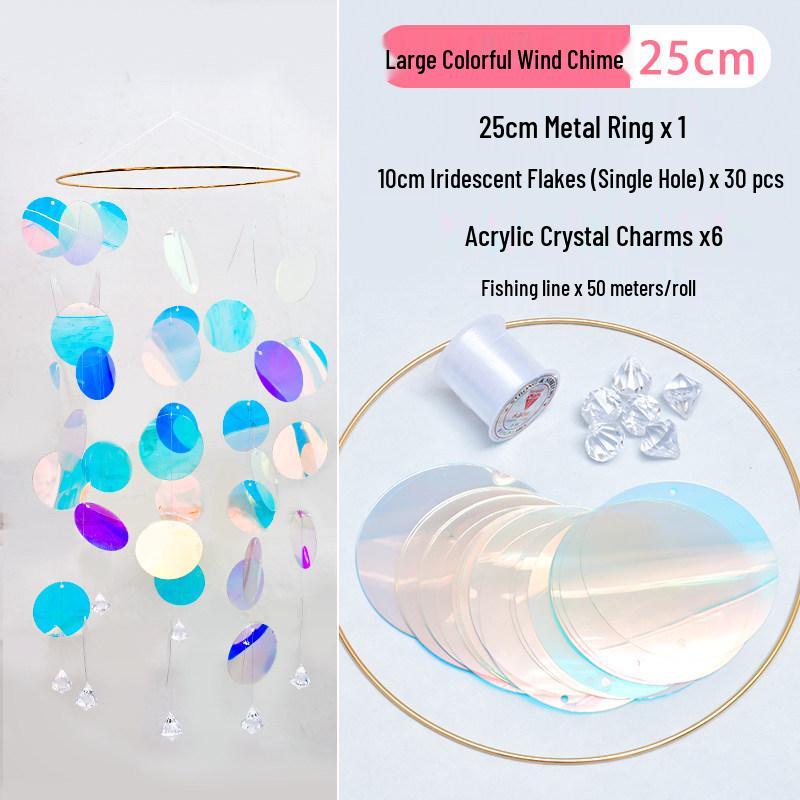 Iridescent Laser PVC Hanging Ornaments - Transparent Seven-Color Shapes for Kindergarten and Festival Décor
