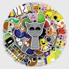 Rhythm Box Graffiti Stickers: 50 Cartoon Game Decoration Stickers for Phone, Computer, or Skateboard
