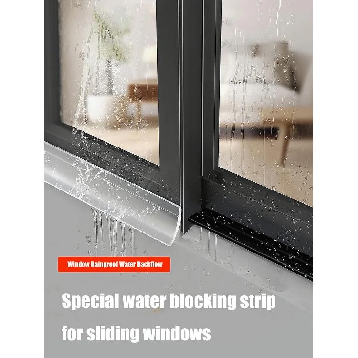 Window waterproof baffle rainproof backflow sealing strip balcony sill water guide bar house leakage maintenance adhesive strip