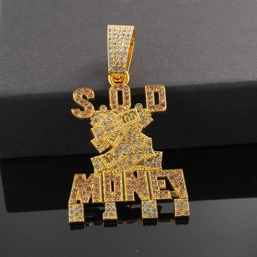 Трансграничный хит продаж преувеличенный крутой кулон панк хип-хоп мужское ожерелье аксессуары кубинская цепь