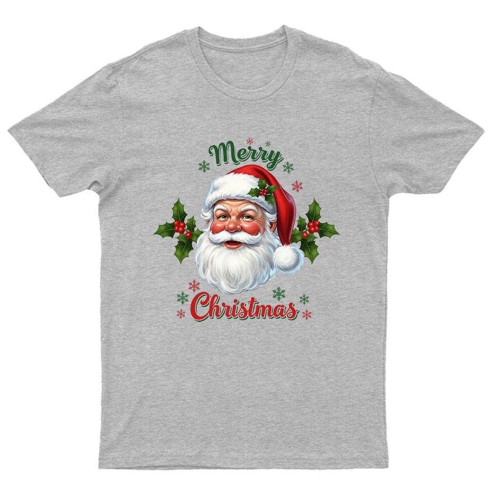 Merry Christmas Santa Claus TShirt Unisex Gift Retro Seasonal Funny Xmas