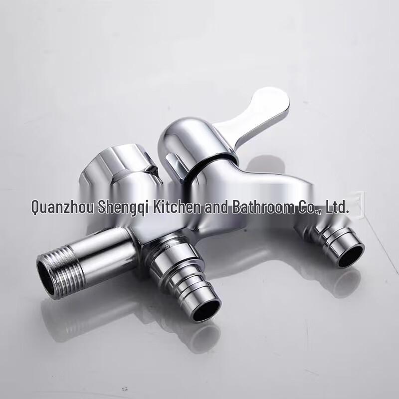 MDNG Dual Outlet Wall-Mounted Faucet for Washing Machine (4-Pack)