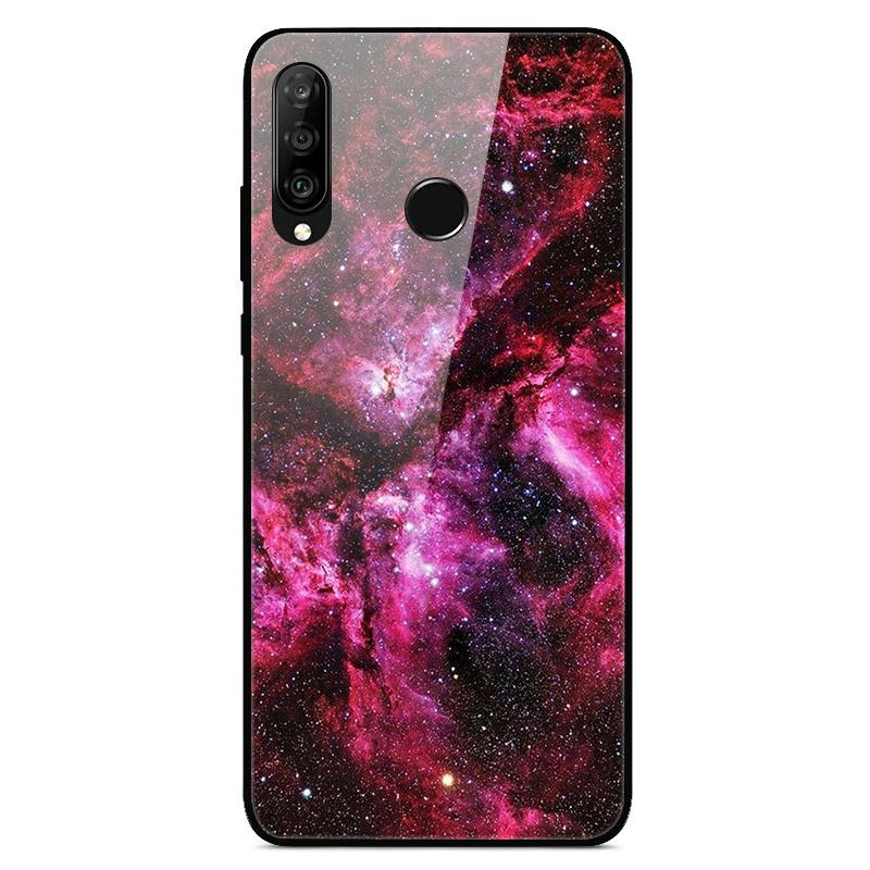 6.15"For Huawei Honor 20S Case Tempered Glass Print Back Cover Hard Case For Huawei Honor 20S MAR-LX1H Phone Case Honor20S 20 S