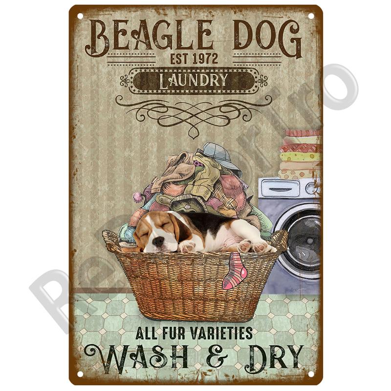Metal Sign Home Decor Cat Dog Tin Sign Vintage Style Metal Wall Stickers Tin Plaque Retro Metal Poster Metal Plate For Man Cave