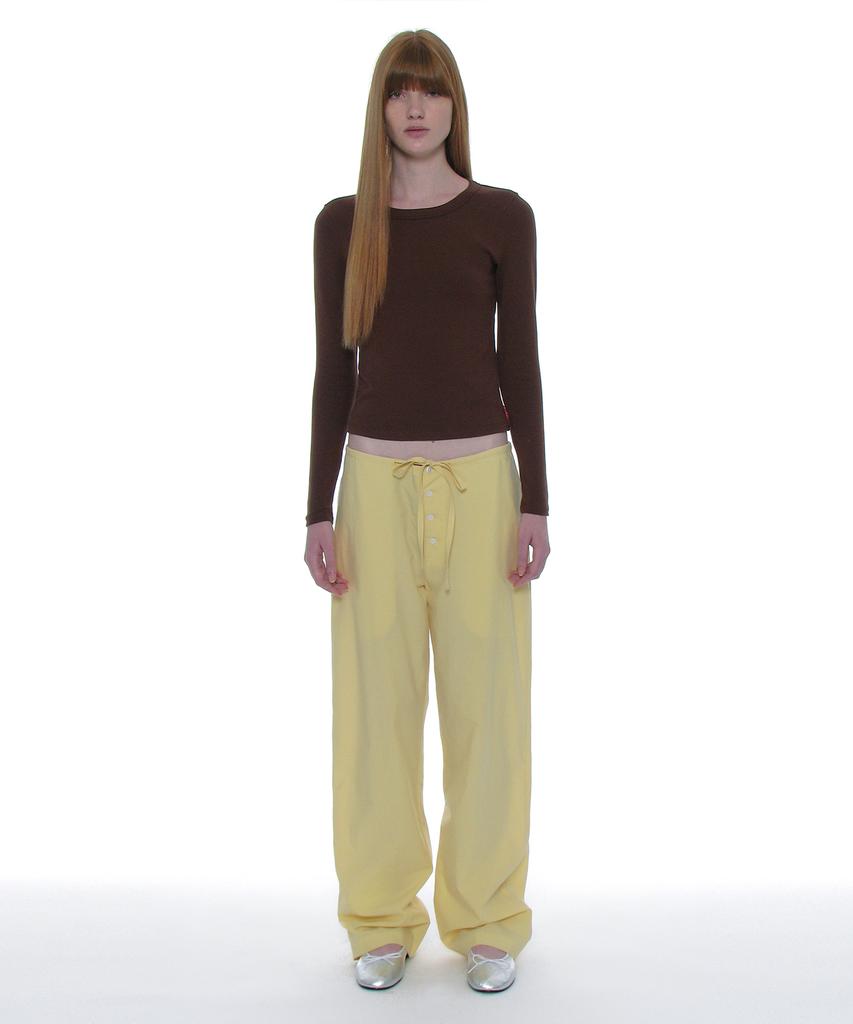 PARTIMENTO WOMEN Pwc Button-Pointed Easy Pants_5 Colors