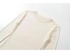 Autumn Women's Slimming Mesh Bodysuit - Sheer Round Neck, Long Sleeve