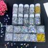 Laser Nail Glitter Holographic Nail Sequins Resin Mold Fillers Pailfor Nail Art Decor Face Body Nail Decals DIY Crafting