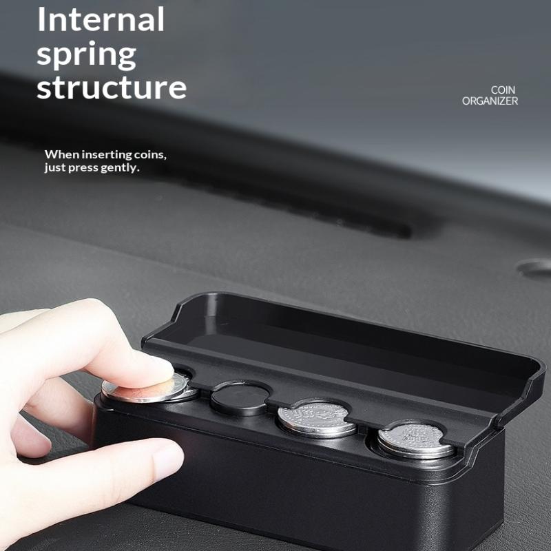 Car Coin Small Storage Home Dual Purpose Change Box Creative Coins Purse Euro Dispenser Holder Case Wallet Holders Money Boxes