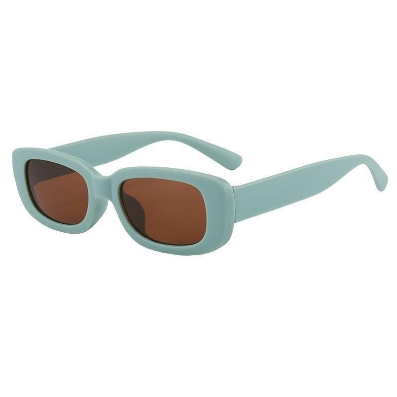 Korean Retro Square Child Sunglasses for Kids Fashion Oval Solid Color Children Eyewear UV400