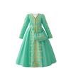 Children's Formal Embroidery Dress with Waist-Cinching Bow