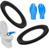 2 Pack RV Toilet Seal Gasket for Dometic 300/310/320 Toilets | Flush Ball Seal Gasket Replacement for 385311658, Durable Rubber RV Toilet Parts,