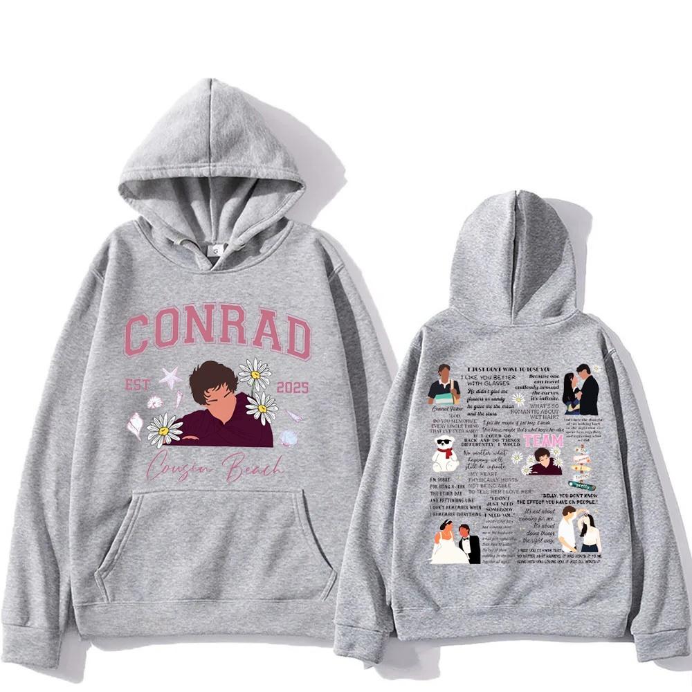 

Team Conrad Beach Vacation Hoodie Women Harajuku Team Conrad Junior Sweatshirt Cousins Beach Clothes S