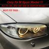 For BMW 1 Series E81 E82 E87 E88 2004-2014 Car Front Headlight Eyebrows Eyelids Trim Lamp Sticker Cover Body Kits Accessories