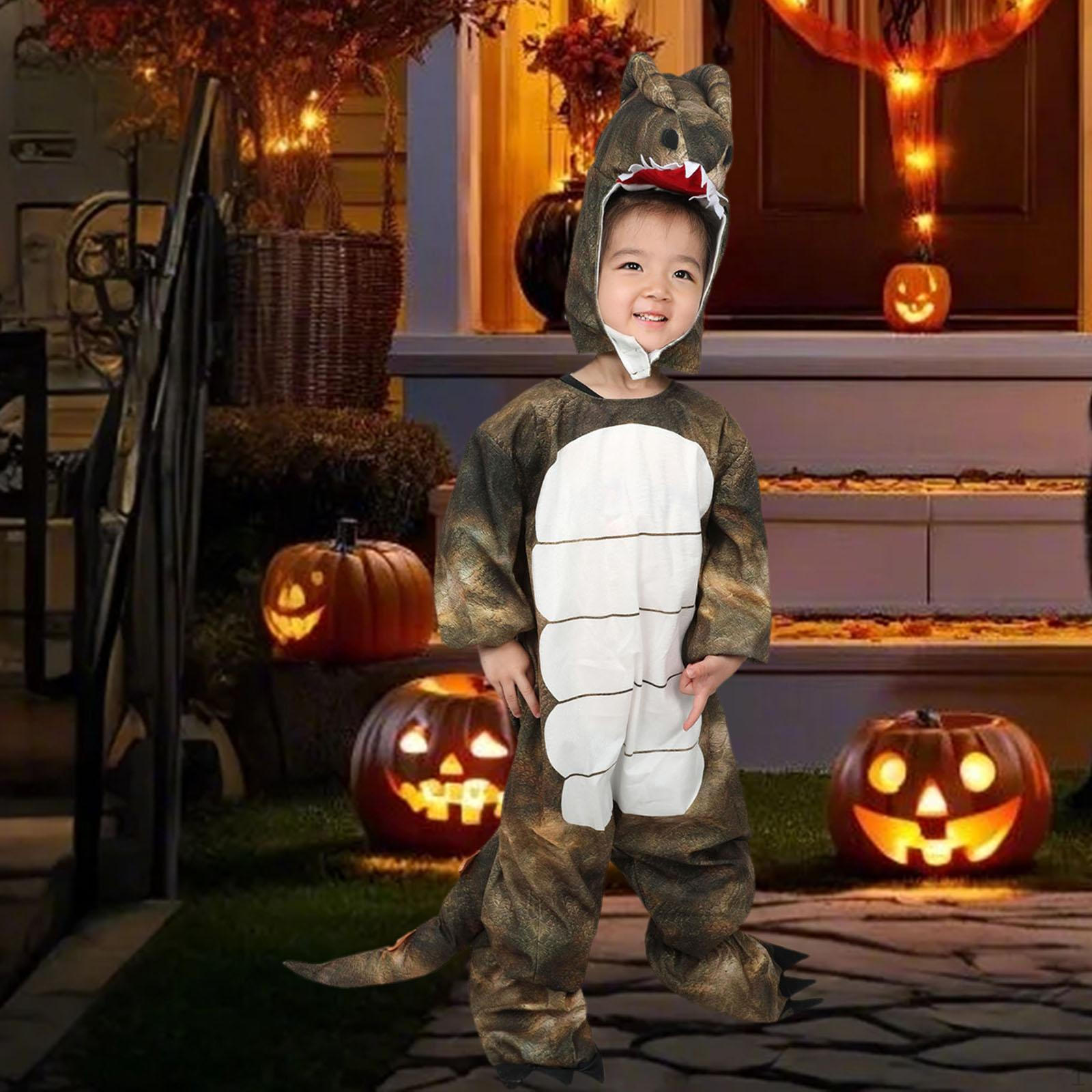 

Детский костюм динозавра, очаровательный карнавальный костюм, костюм для косплея животных T Rex M