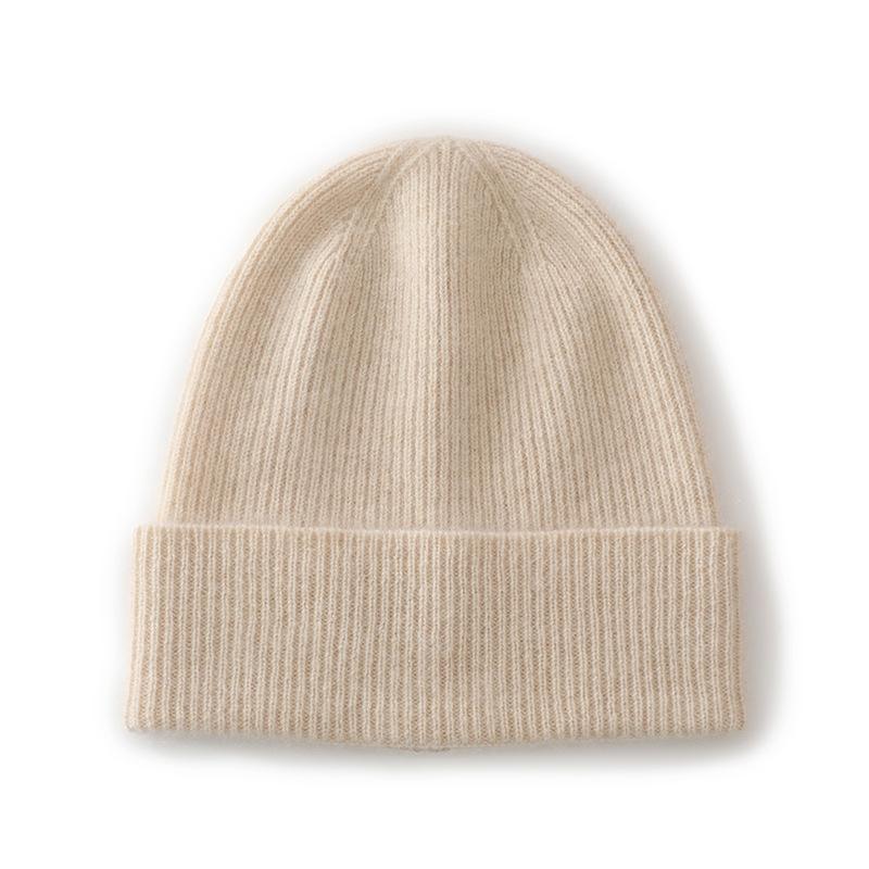 Soft and Glutinous Cashmere Hat New Autumn and Winter Women's Fashionable and Casual Ear Protecting Pile Hat  Fashionable Knitted Hat