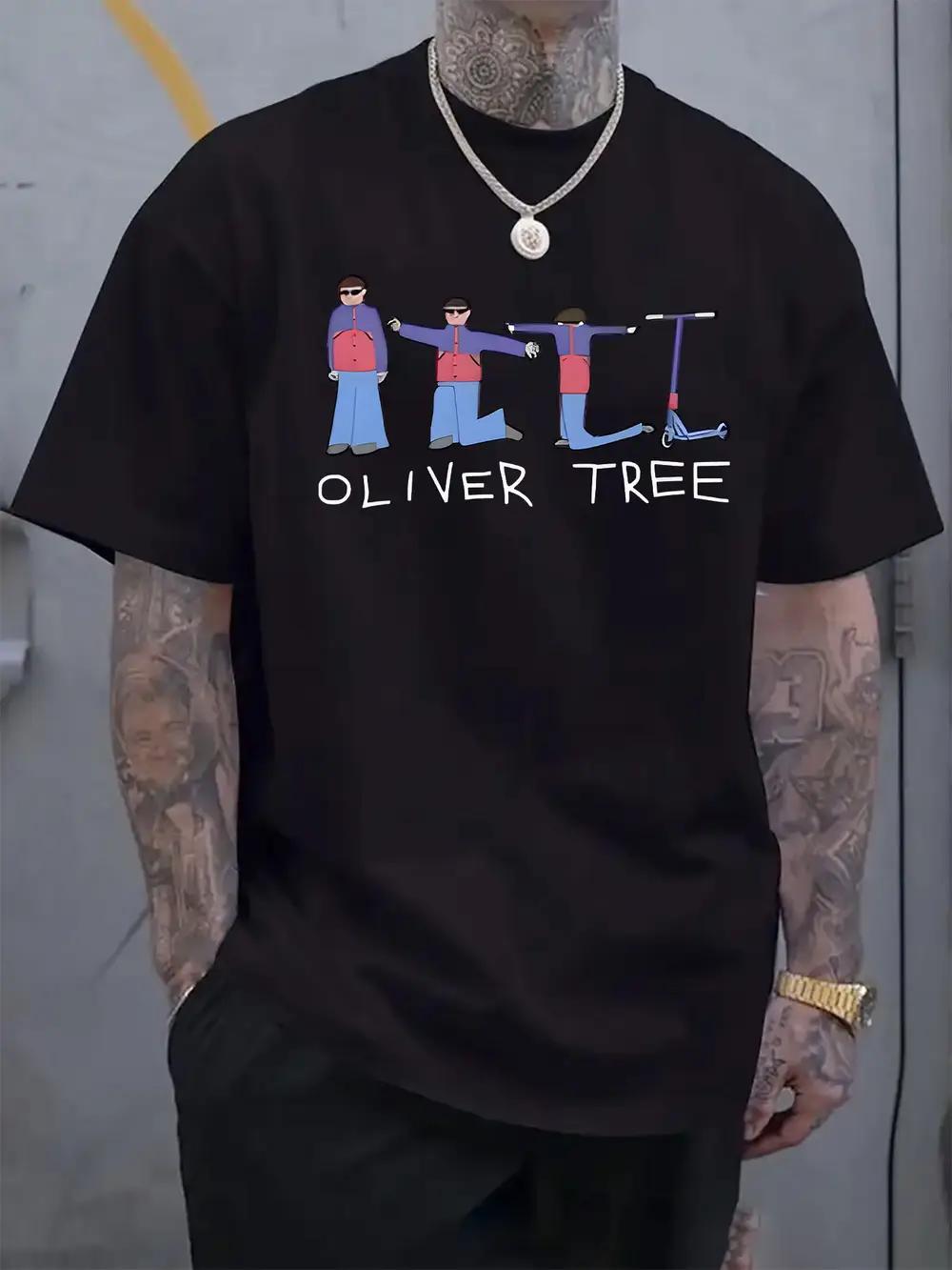 Oliver Tree Graphic Print T-shirt - 95% Polyester 5% Elastane Blend M