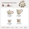 Dunhuang Baoxianghua Ru Kiln Ceramic Kung Fu Tea Set