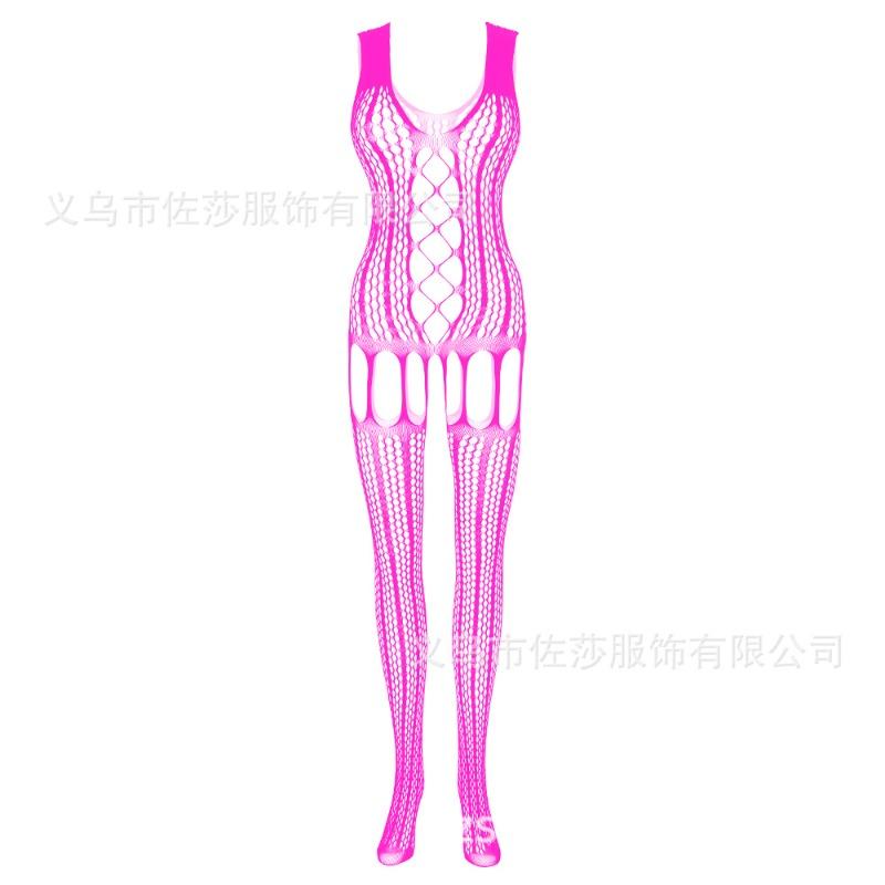 Sexy Underwear Sexy Suspenders Hollow Mesh Mesh Open-gear One-piece Stockings