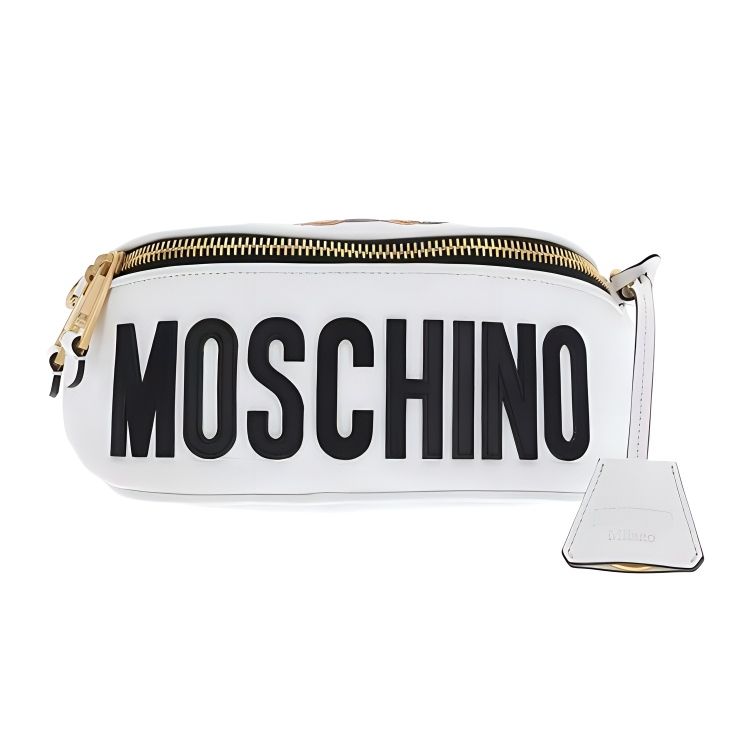 Moschino Roman Soldier Teddy Bear Leather PU Waist Bag Women bags White 7-T7718-8210-1001