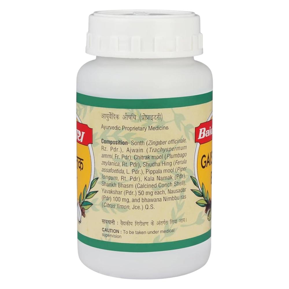 Baidyanath Gaisantak Bati 100gm Natural Ayurvedic Digestive Aid for Gas and Acidity Relief