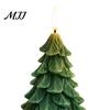 Winter Seasonal Decor Christmas Tree Candles, Flameless LED Flickering Wax Candles with Remote Control, Led Flame Battery Operated Realistic Pine for